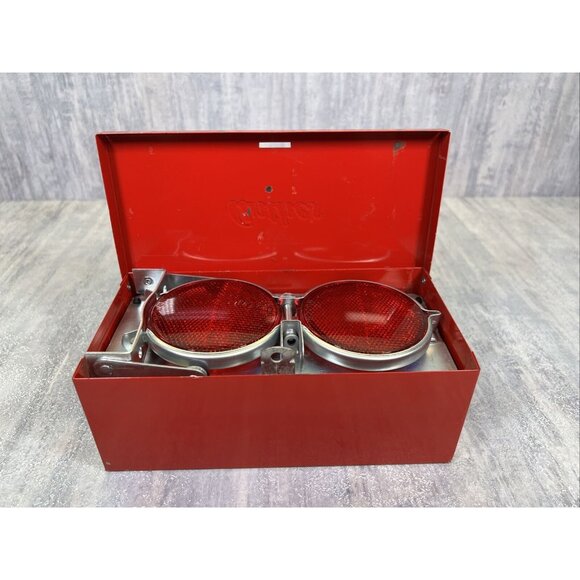 Anthes Traffic Reflectors Highway Lenses Vintage Vehicle Safety Warning - Picture 2 of 15